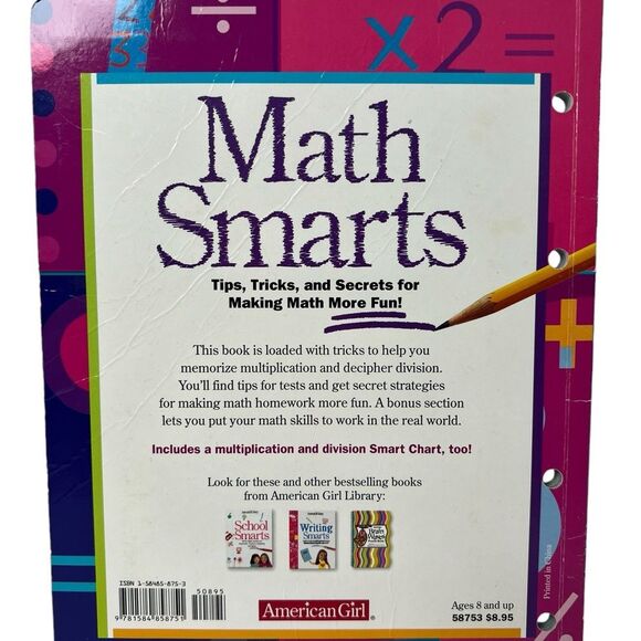 American Girl Library Math Smarts Softcover Book Retired - Picture 2 of 12